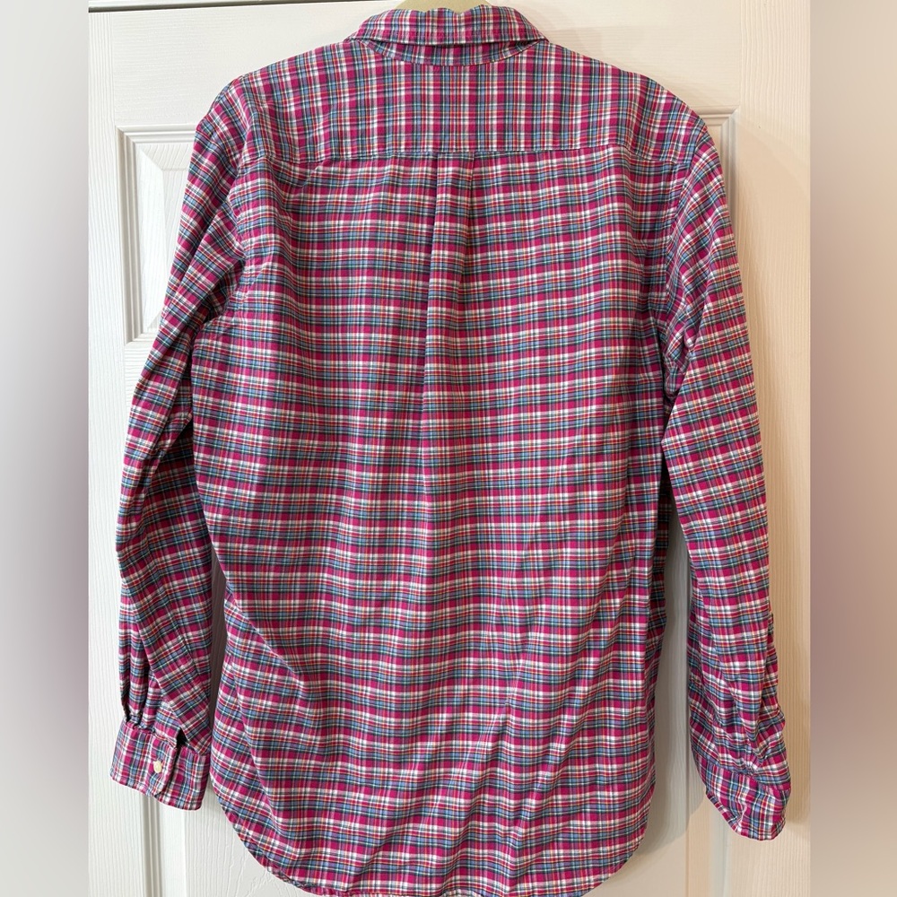 Ralph Lauren Men Large Button Up Long Sleeve Plaid Shirts Set 3 Pink Yellow Blue - Picture 5 of 13